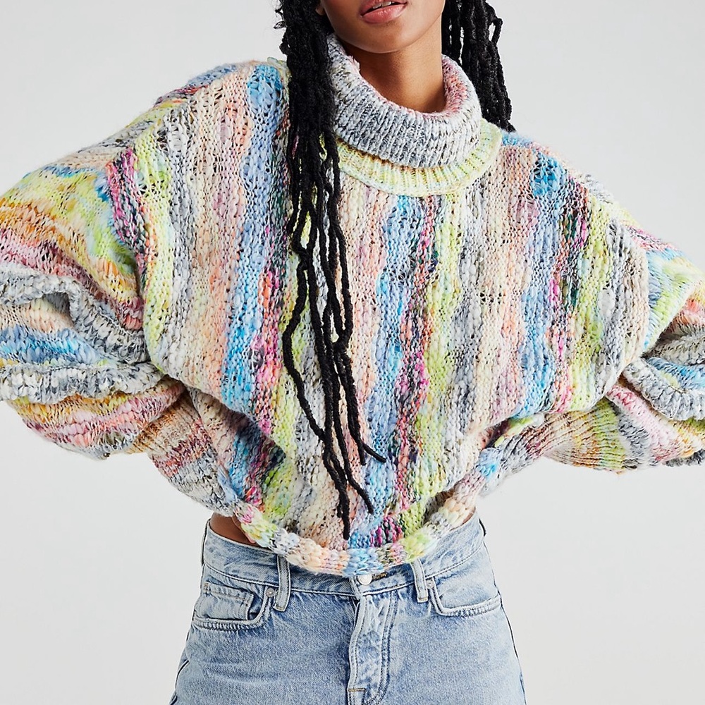 Burst Your Bubble Turtleneck Sweater